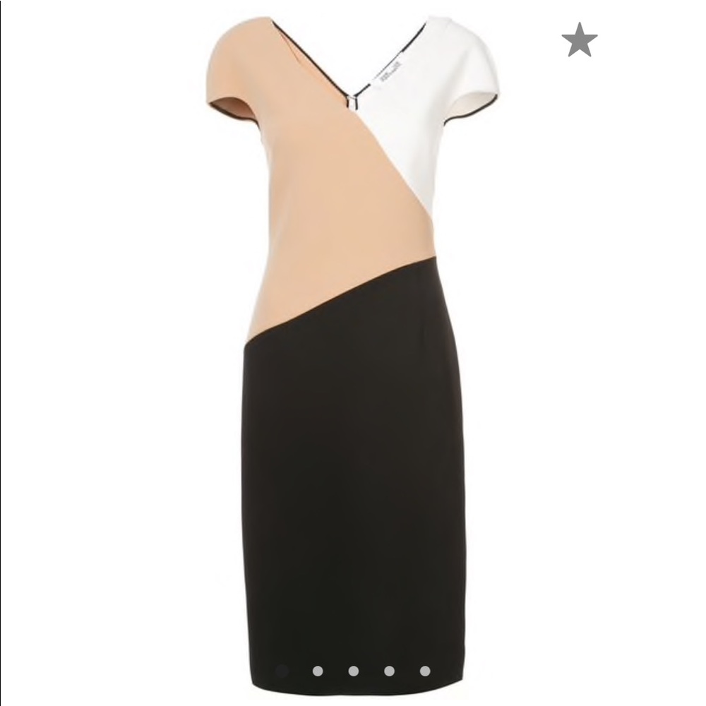 DVF Banded v-neck dress Size 4